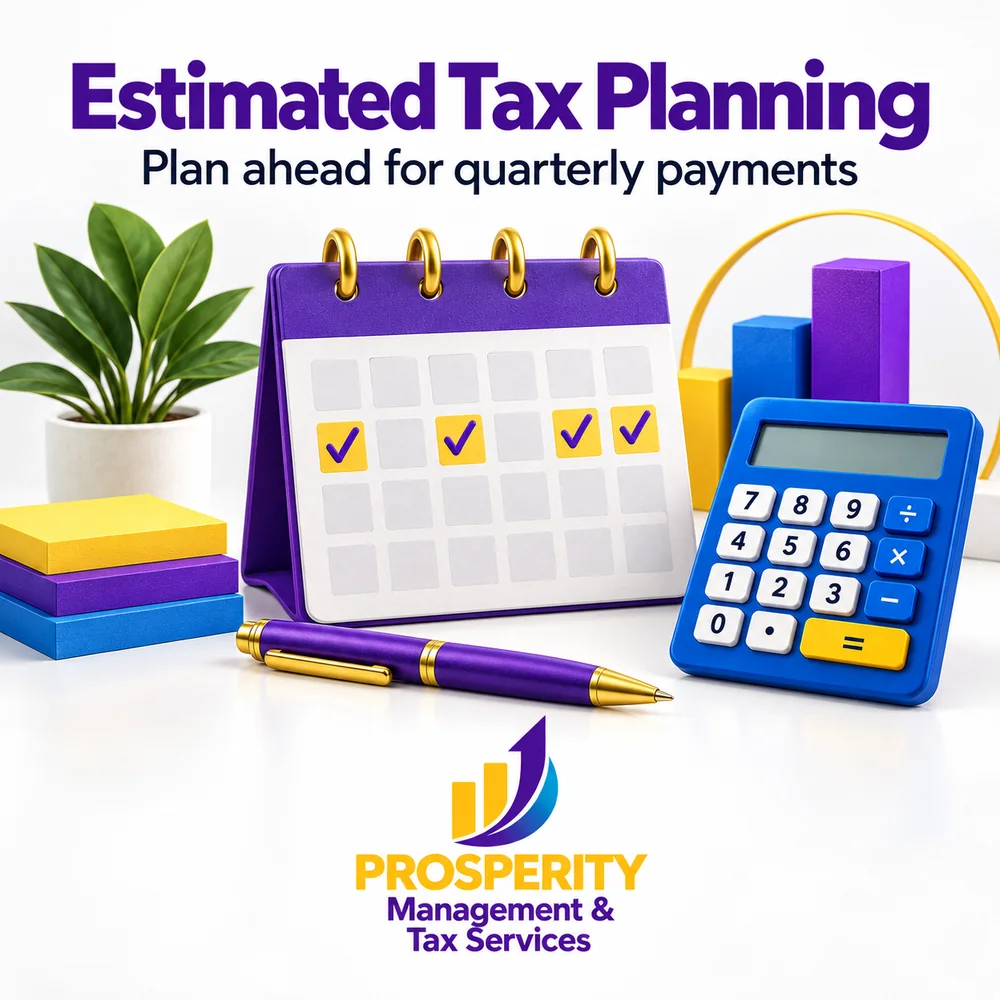 Estimated Tax Planning — plan ahead for quarterly payments