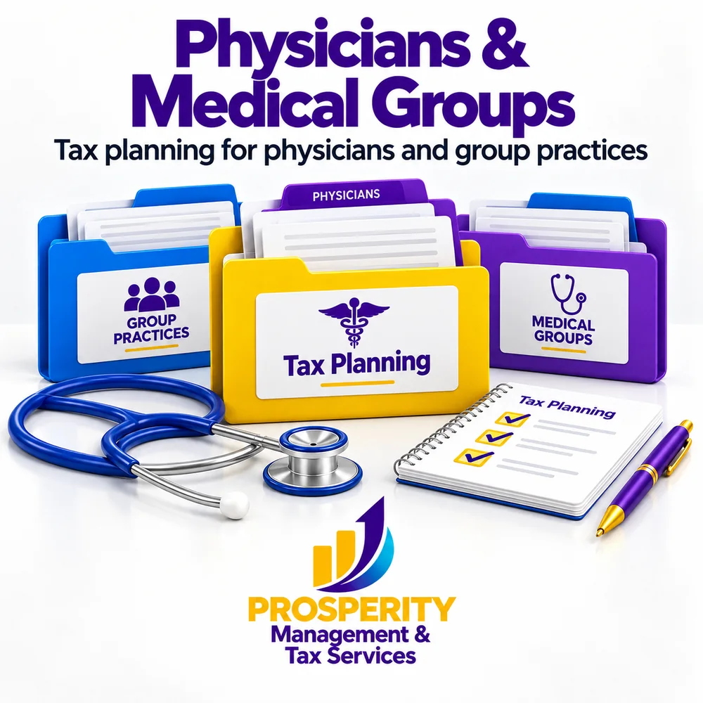 Physicians and Medical Groups — tax planning for physicians and group practices