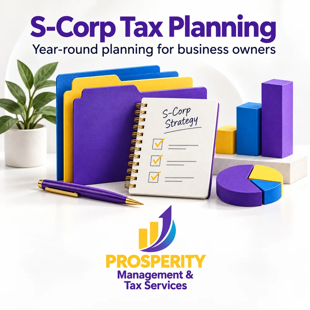 S-Corp Tax Planning — year-round planning for business owners